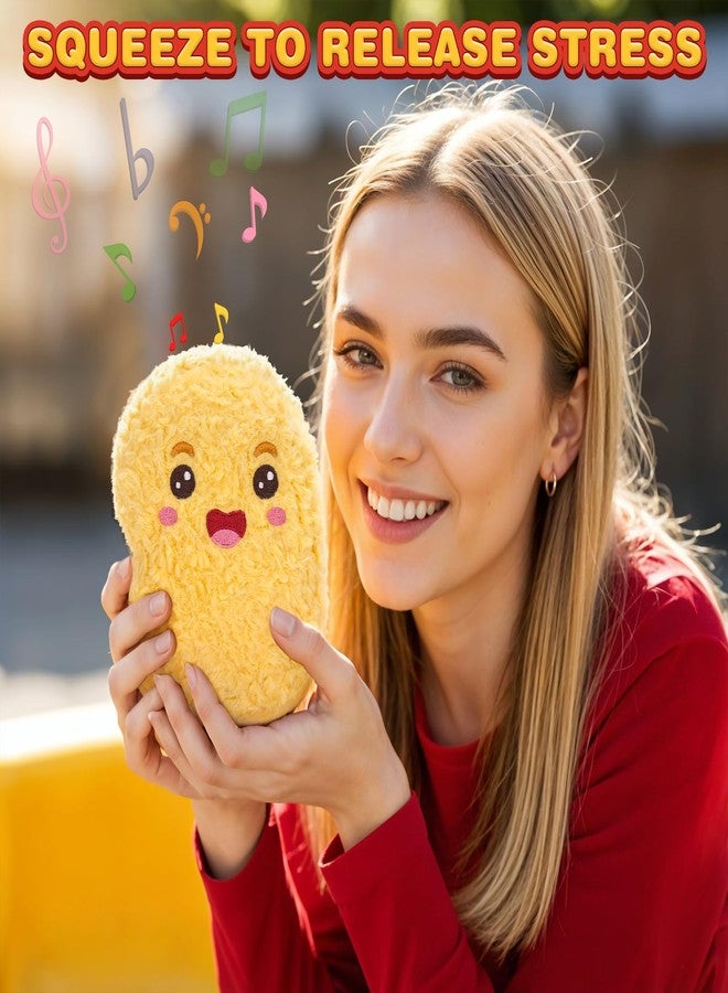 Dalycro Positive Nuggets Plush with Sound, Funny Stuffed Doll Toy for Teens and Women Cute Chicken Plush Gift for Birthdays Halloween (Positive Nuggets) - Image 5